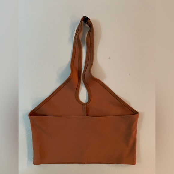 Brown cross cross crop top - Picture 4 of 4